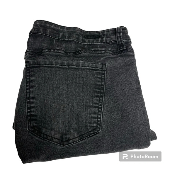 Kut from the Kloth 14W black jeans ankle skinny faded color - Picture 1 of 7